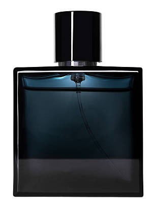 men perfume isolated on a white background